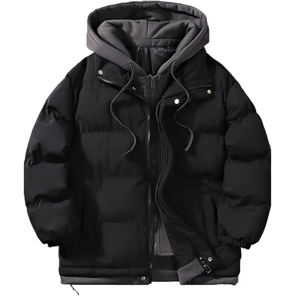 Amazon.com: FTIMILD Mens Packable Puffer Jacket Full Zip Up Fake